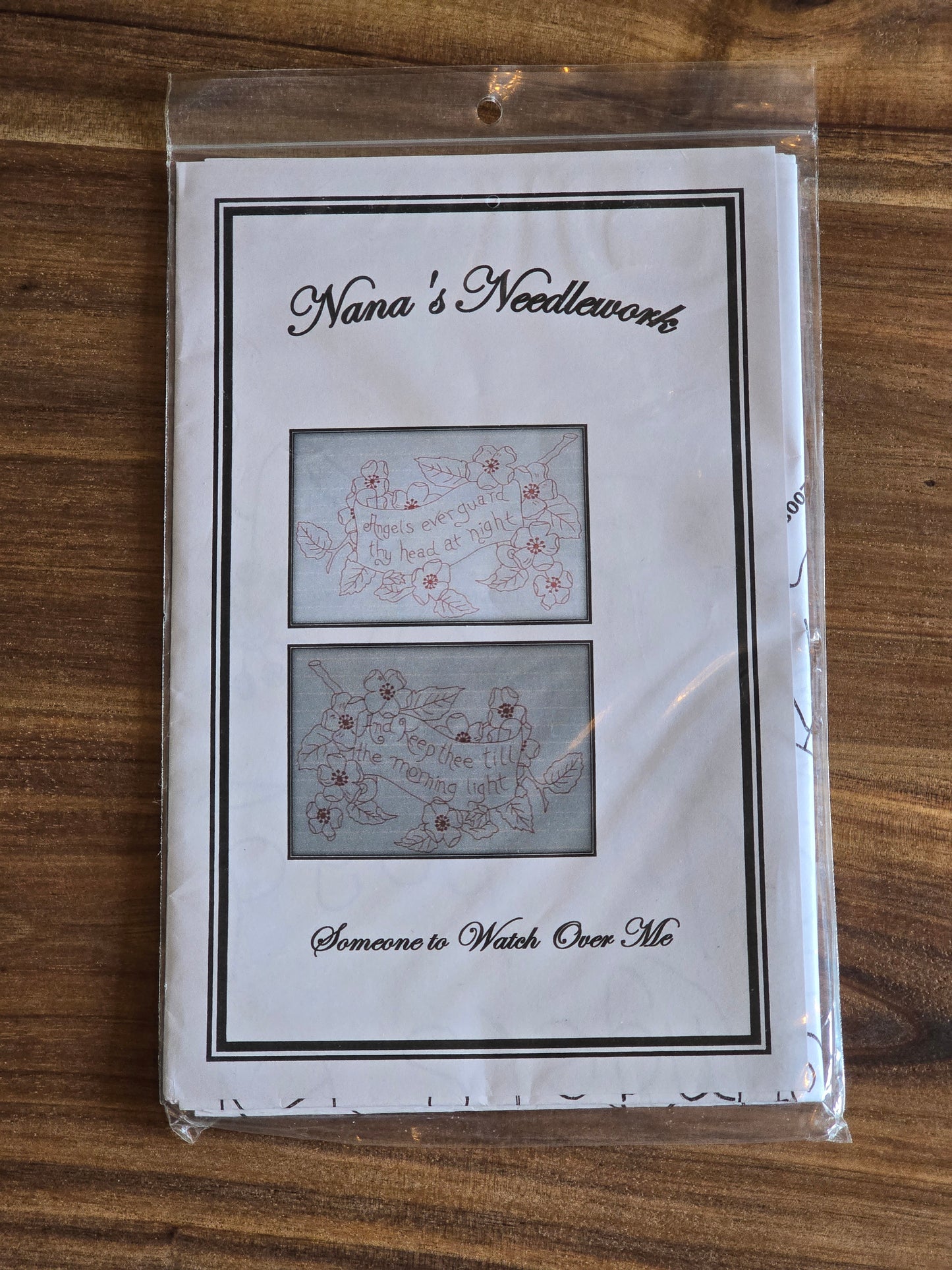 Nana's Needlework - Someone to Watch Over Me - Embroidery Pattern