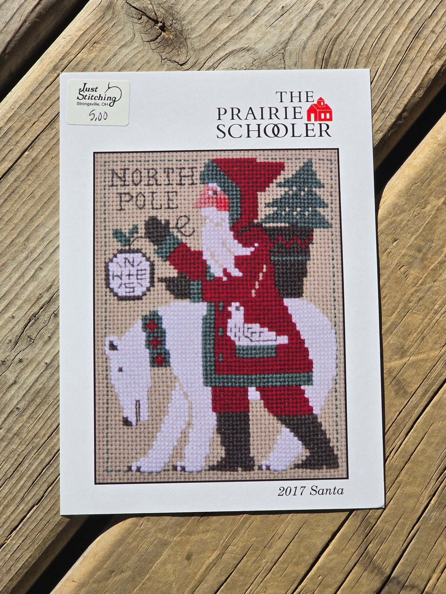 The Prairie Schooler - 2017 Santa - Cross Stitch Pattern