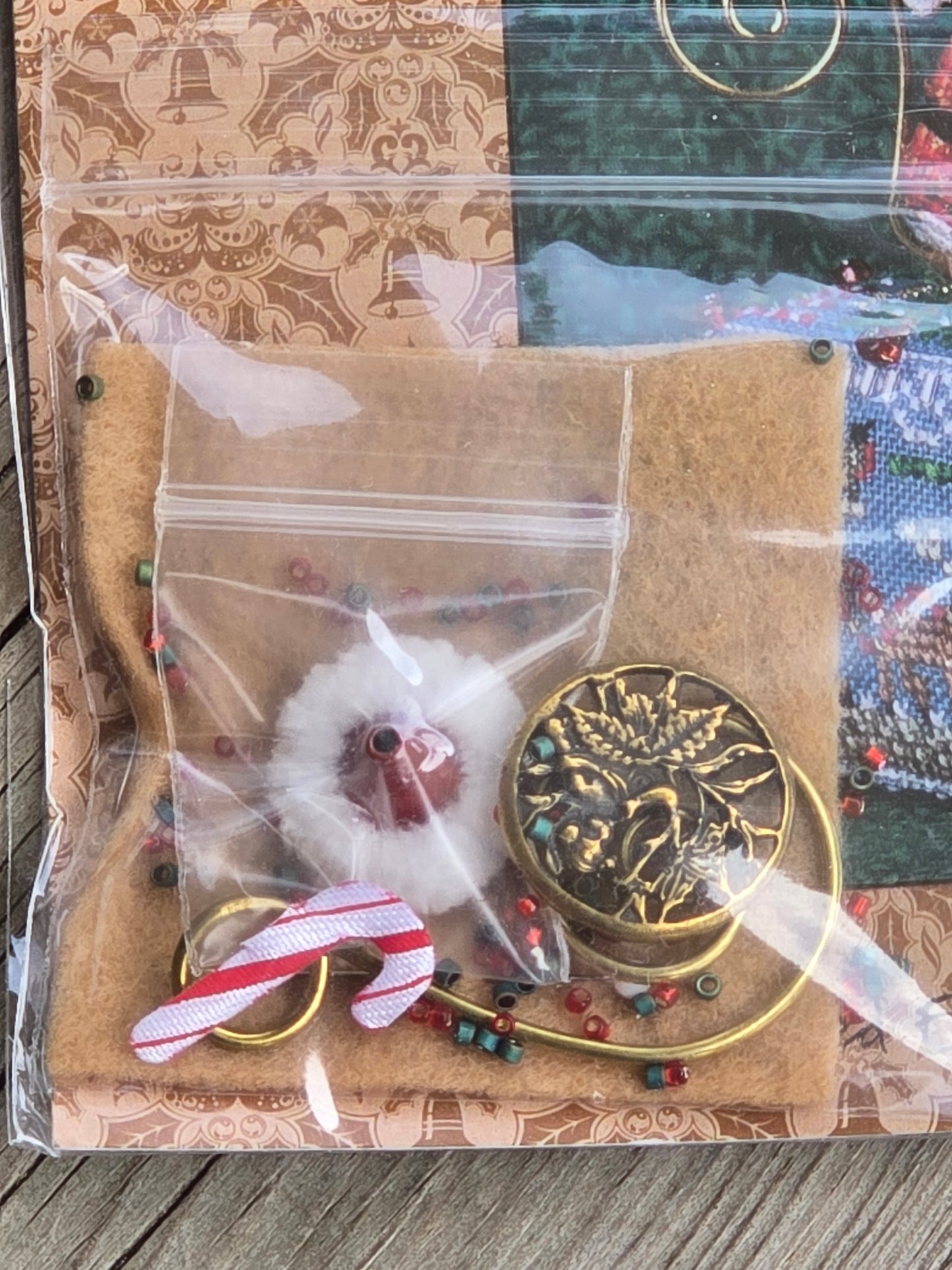 Just Nan - Gingerbread Santa Mouse - Limited Edition Ornament - Cross Stitch Pattern