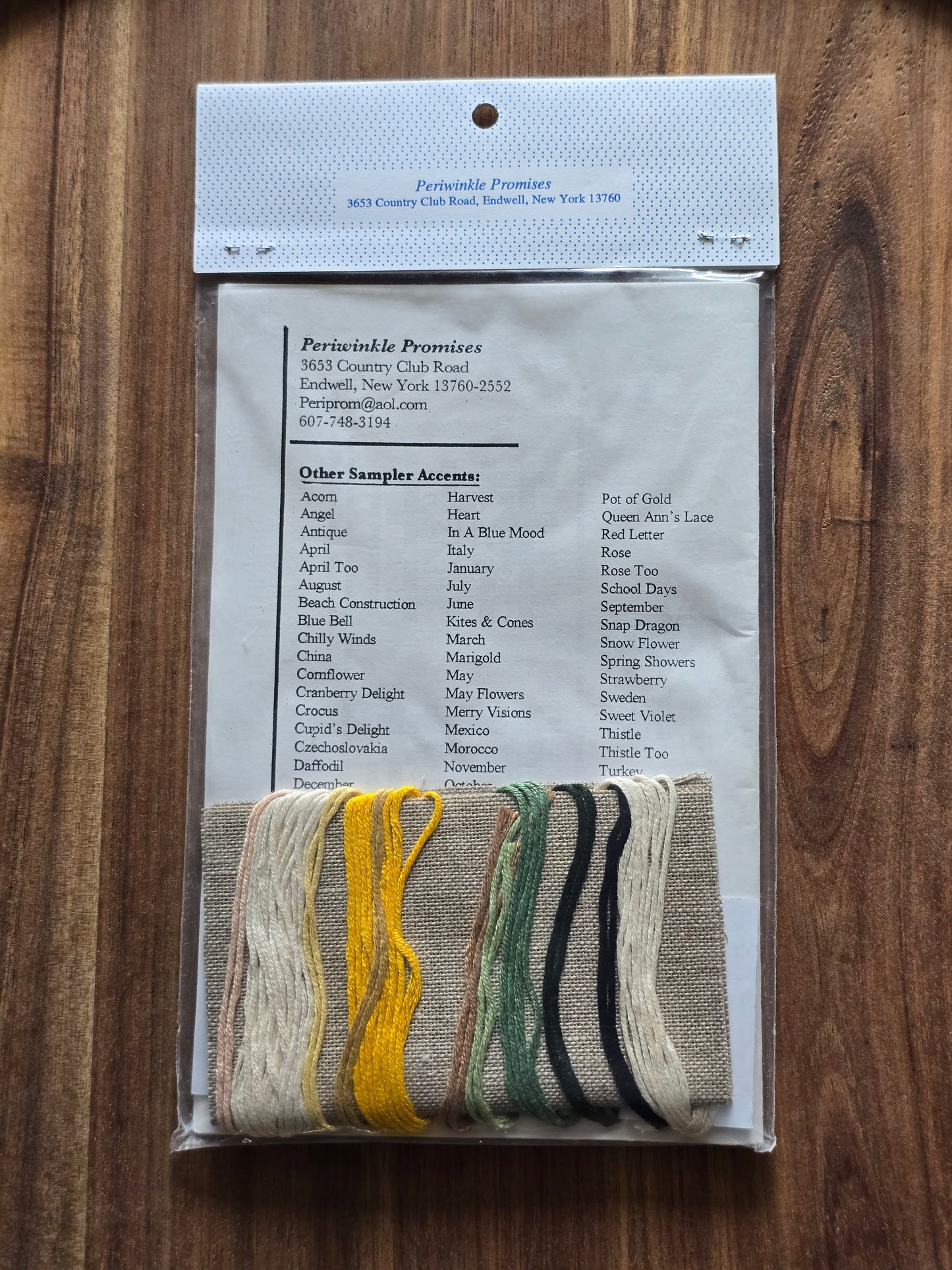 Periwinkle Promises - Sampler Accents - School Days Sampler Accents - Cross Stitch Kit