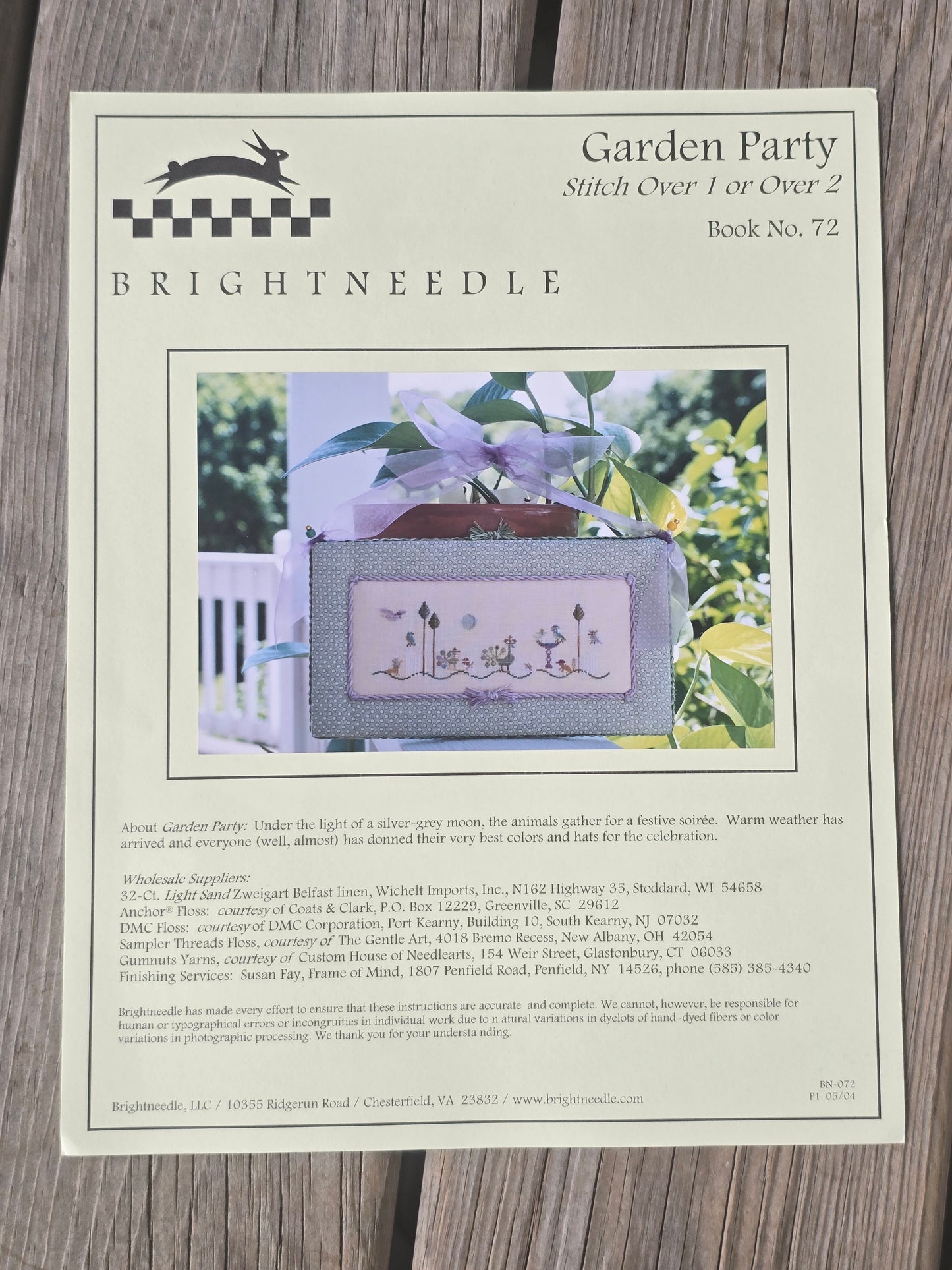 Brightneedle - Garden Party - Cross Stitch Pattern