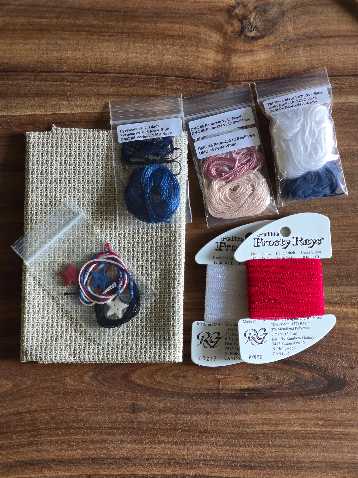 The Stitchworks - Fibers-n-Stuff - Uncle Sam Nutcracker - Cross Stitch Kit