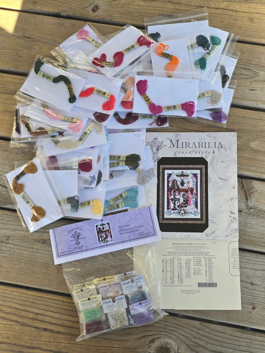 Mirabilia - Christmas in London - Cross Stitch Pattern with Embellishment Pack