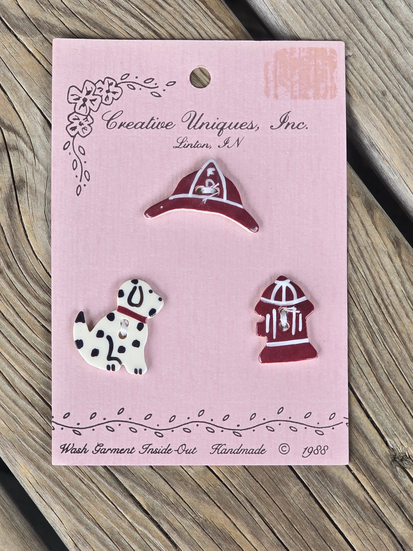 Creative Uniques, Inc - Fire Safety Buttons