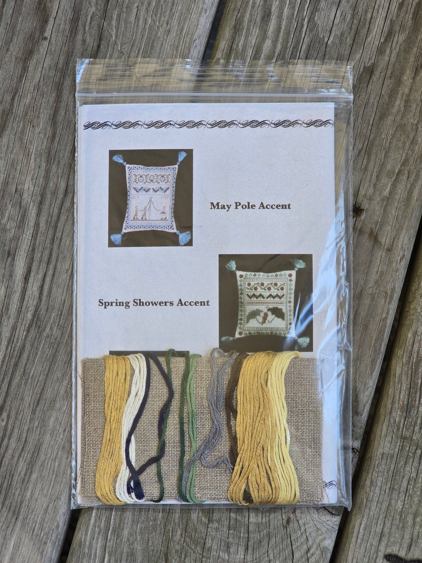 Periwinkle Promises - Planting Time - Sampler Accents - Cross Stitch Kit