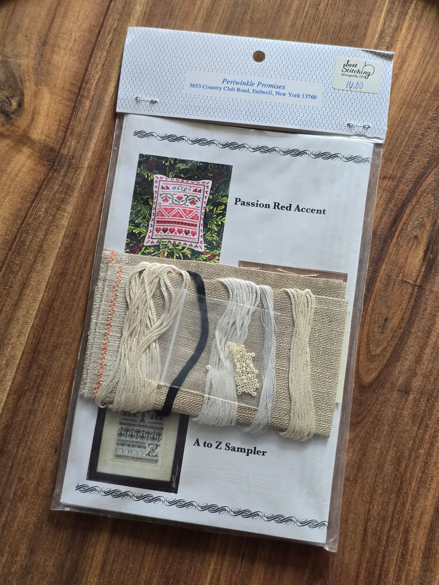 Periwinkle Promises - Sampler Accents - Blizzard White Sampler Accents - Cross Stitch Kit