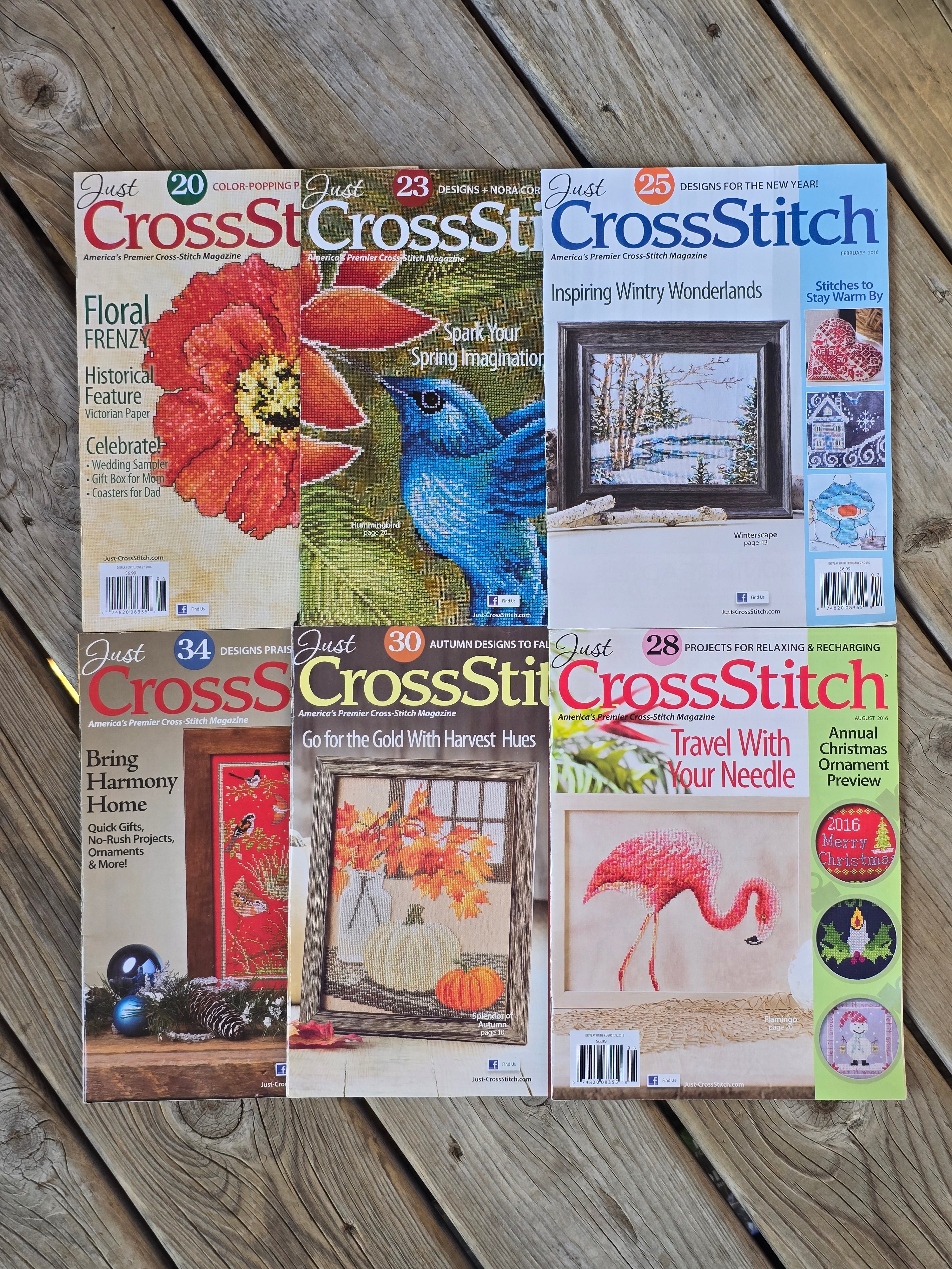 Just Cross Stitch - 2016 - Magazine Bundle – GATHER 'N STITCH LLC