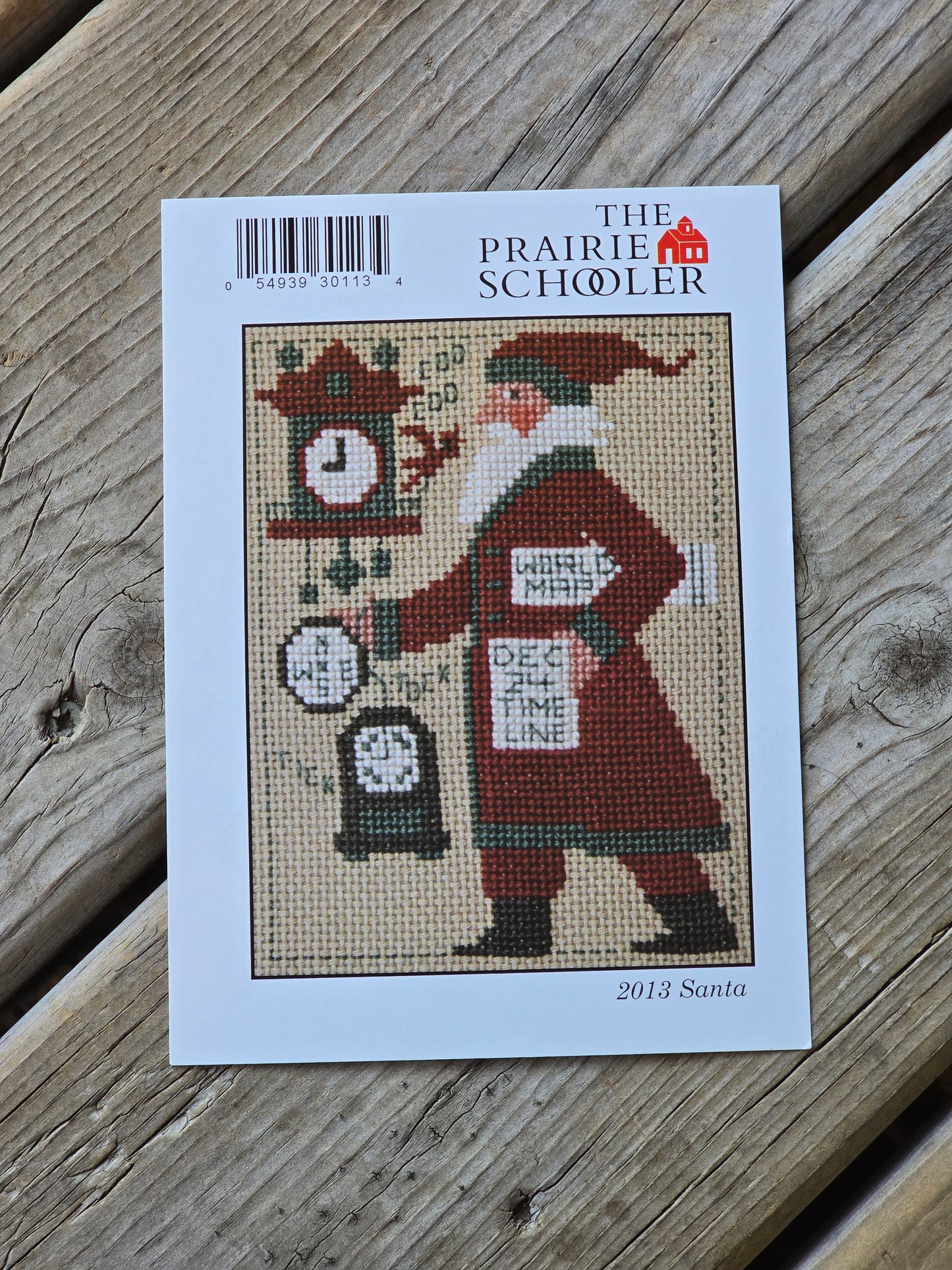 The Prairie Schooler - 2013 Santa - Cross Stitch Pattern