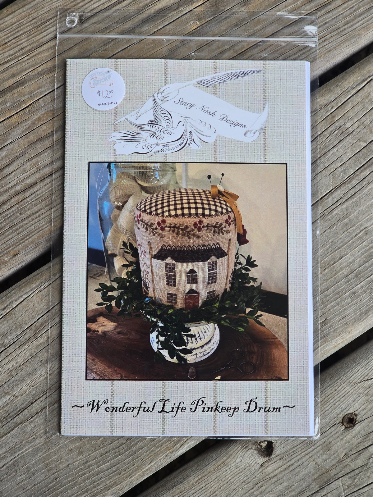 Stacy Nash Designs - Wonderful Life Pinkeep Drum - Cross Stitch Pattern