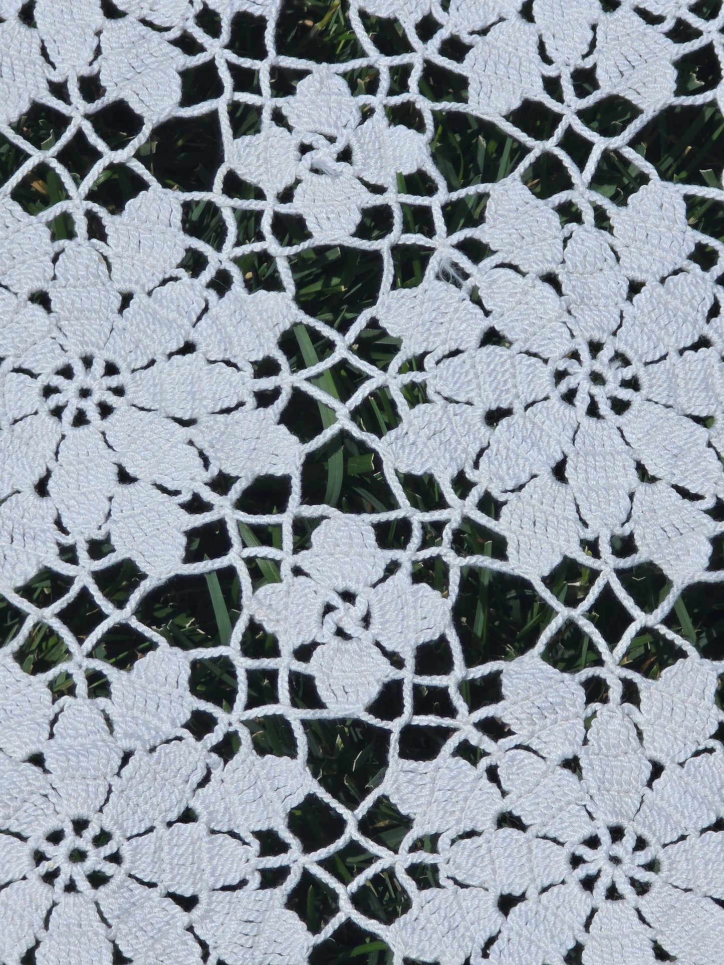 Vintage - Crocheted Tablecloth - 58" Square - Home Decor