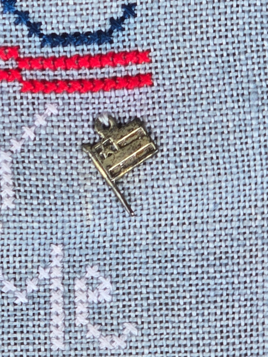 ABC Liberty For Me - Completed Cross Stitch