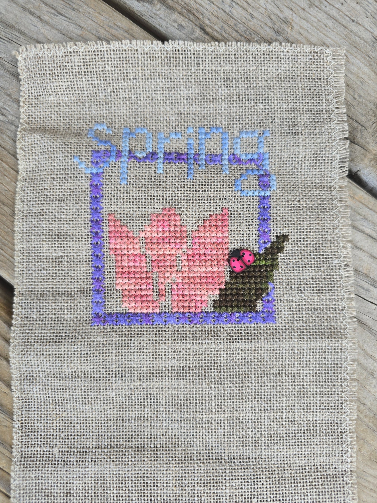 Four Seasons - Completed Cross Stitch