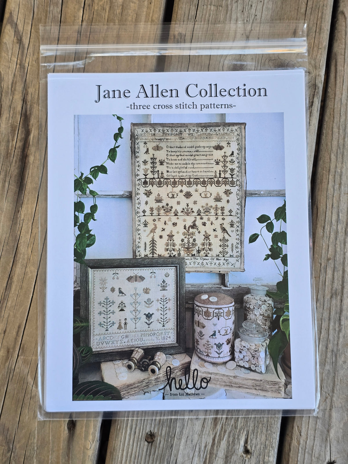Hello From Liz Matthews - Jane Allen Collection - Cross Stitch Pattern