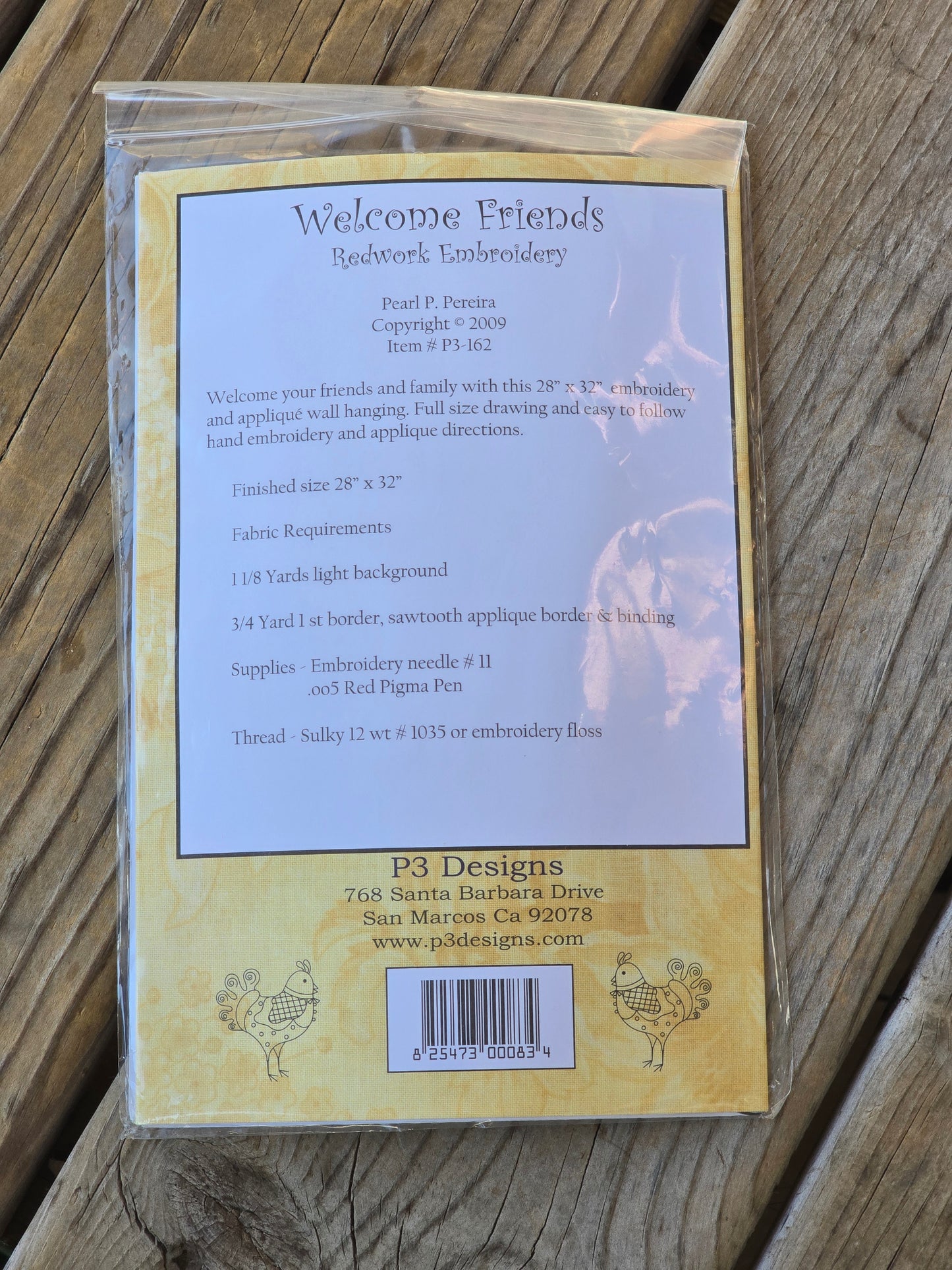 P3 Designs - Welcome Friends - Quilt Pattern