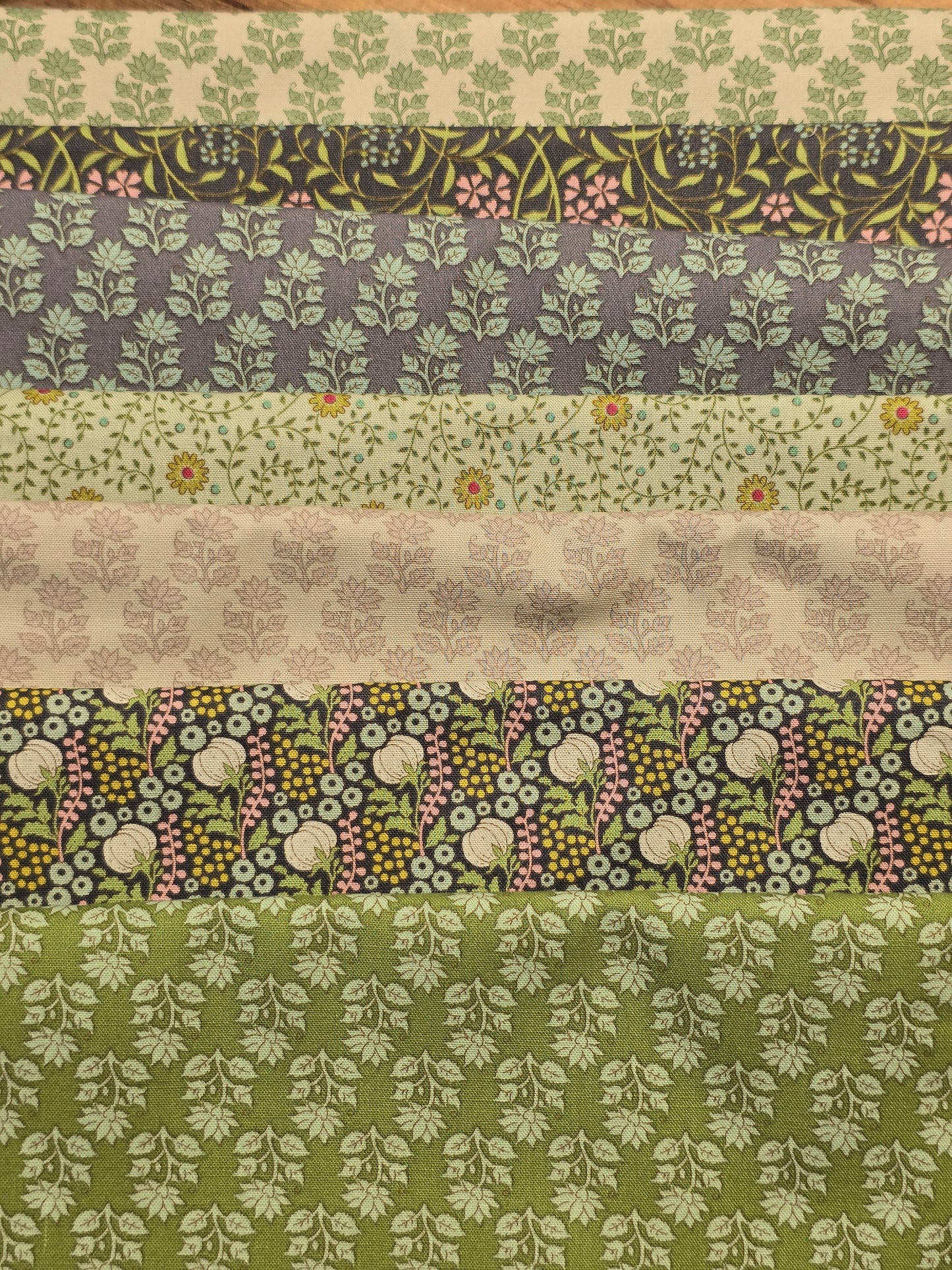 Tilda - Sanctuary - Green/Taupe - Quilting Fabric - Bundle