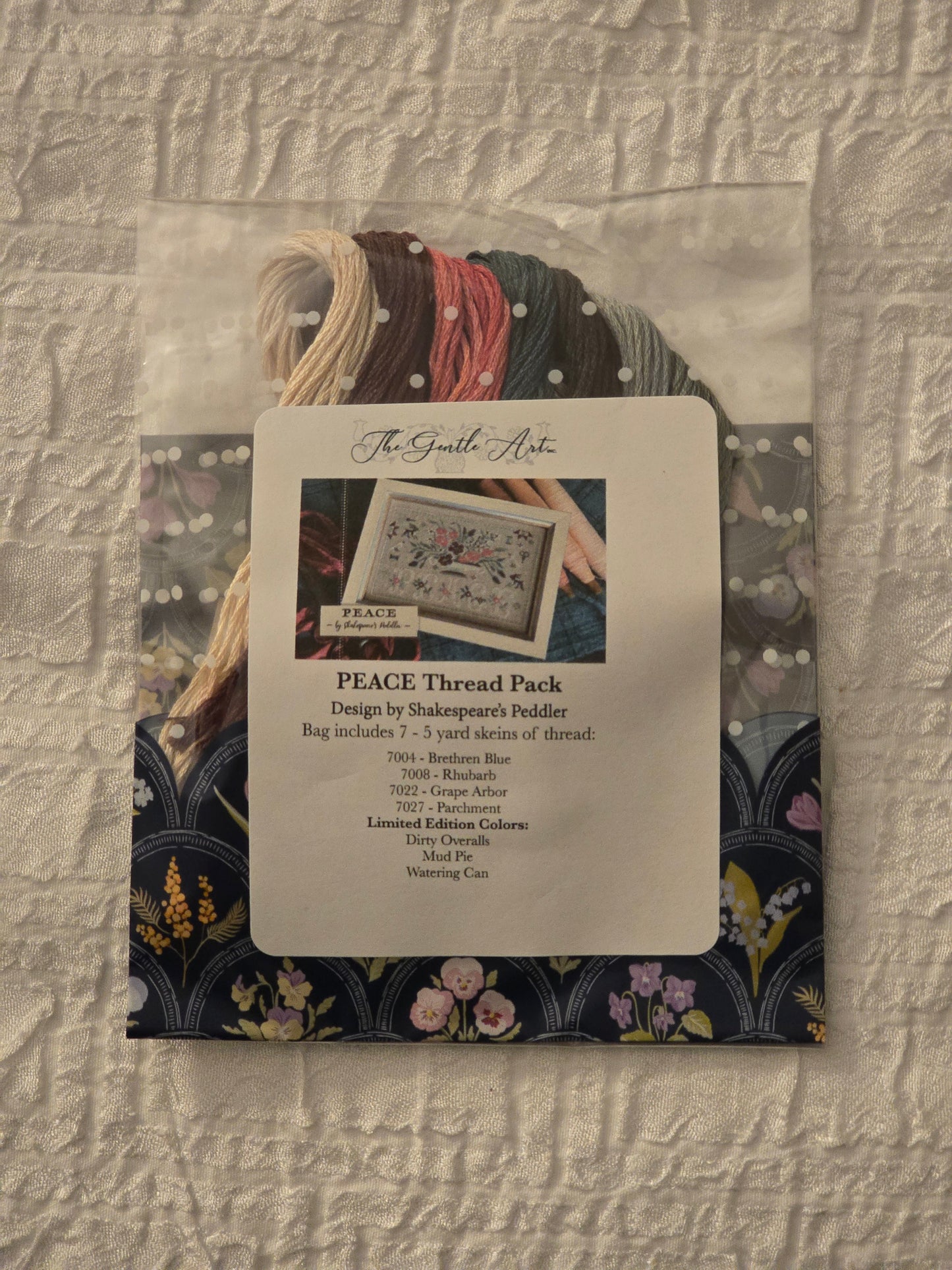 Shakespeares Peddler - PEACE - Cross Stitch Pattern with Limited Edition Thread Pack - Cross Stitch Pattern - Nashville Needlework Market 2026