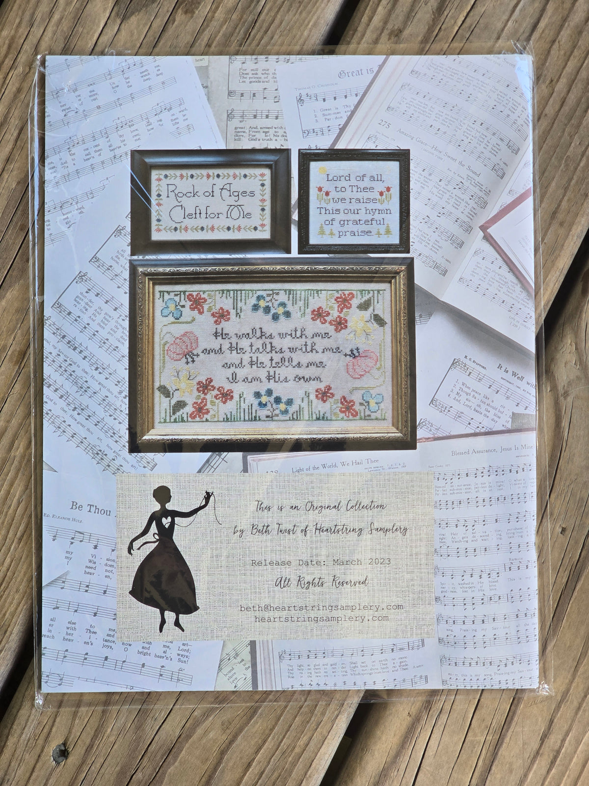 Heartstring Samplery - Sunday Stitches - A Collection of Favorite Hymns to Stitch and Sing - Cross Stitch Pattern Booklet