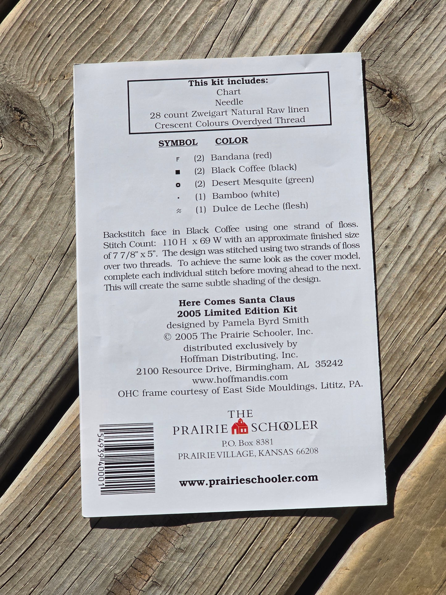 The Prairie Schooler - Here Comes Santa Clause - 2005 Limited Edition - Cross Stitch Pattern