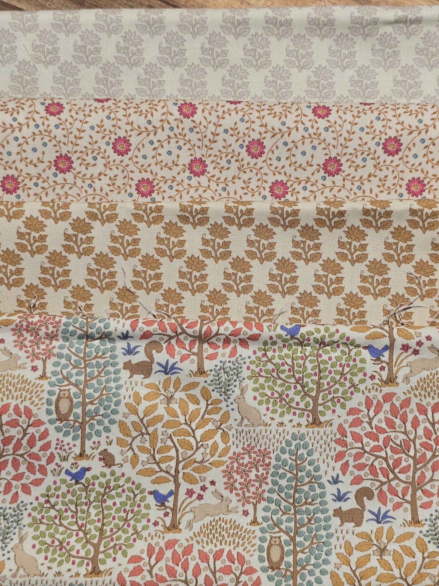 Tilda - Sanctuary - Gold/Beige - Quilting Fabric - Bundle