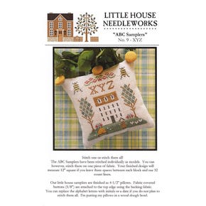 Little House Needleworks - ABC Samplers - No. 9 - XYZ - Cross Stitch Pattern