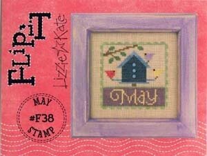 Lizzie Kate - Flip It  - May Stamp - Cross Stitch Pattern