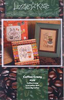 Lizzie Kate - Coffee Crazy - Cross Stitch Pattern