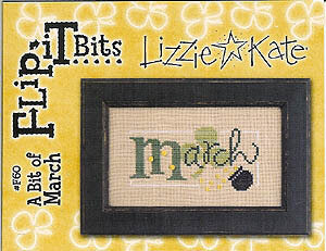 Lizzie Kate - Flip It Bits - A Bit of March - Cross Stitch Pattern