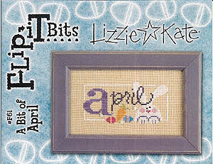 Lizzie Kate - Flip It Bits - A Bit of April - Cross Stitch Pattern