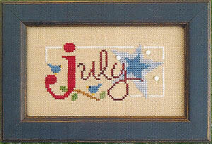 Lizzie Kate - Flip It Bits - A Bit of July - Cross Stitch Pattern