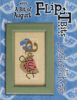 Lizzie Kate - Flip It Bits - A Bit of August - Cross Stitch Pattern