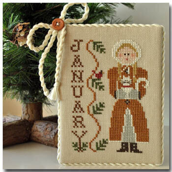 Little House Needleworks - Calendar Girl Series - January - Cross Stitch Pattern
