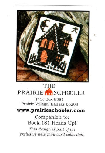 The Prairie Schooler - Mini Promo Card - Heads Up! - Cross Stitch Pattern