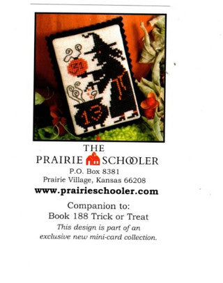The Prairie Schooler - Mini Promo Card - Trick or Treat - Cross Stitch Pattern