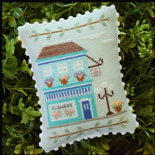 Country Cottage Needleworks - Main Street - Main Street Flower Shop - Cross Stitch Pattern