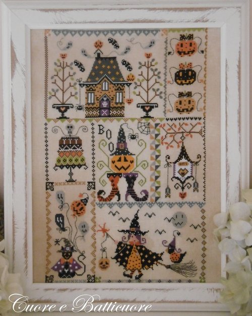Cuore e Batticuore - Halloween in Quilt - Cross Stitch Pattern