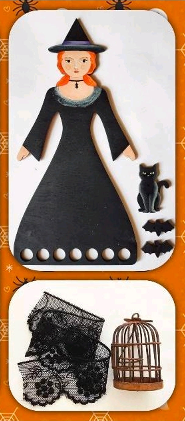 Giulia Punti Antichi - Ophelia, A Witch Pincushion Doll and Thread Keeper - Cross Stitch Kit - Nashville Needlework Market 2026