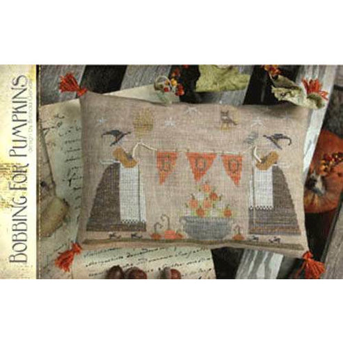 With Thy Needle & Thread - Bobbing For Pumpkins - Cross Stitch Pattern