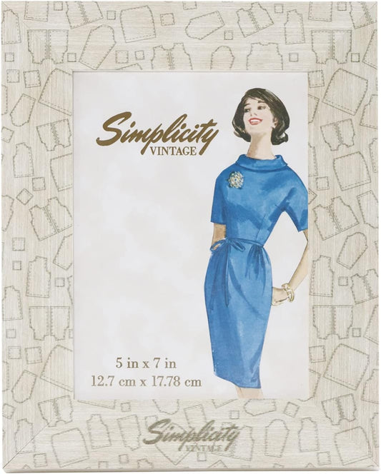 Simplicity Vintage Retro Sewing Pattern Picture Frame - Home Decor