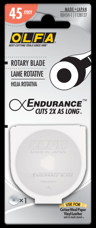 OLFA - Endurance 45mm Rotary Replacement Blade - Notions