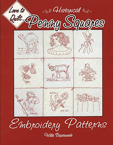 American Quilter's Society - Historical Penny Squares - Embroidery Patterns - Book