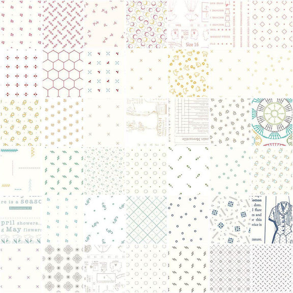 Riley Blake - Bee Bundle Limited Edition Backgrounds - Quilting Fabric - Charm Pack