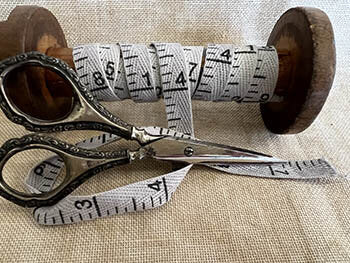 Measuring Tape Twill - 1 yard - Memphis Blue Wash