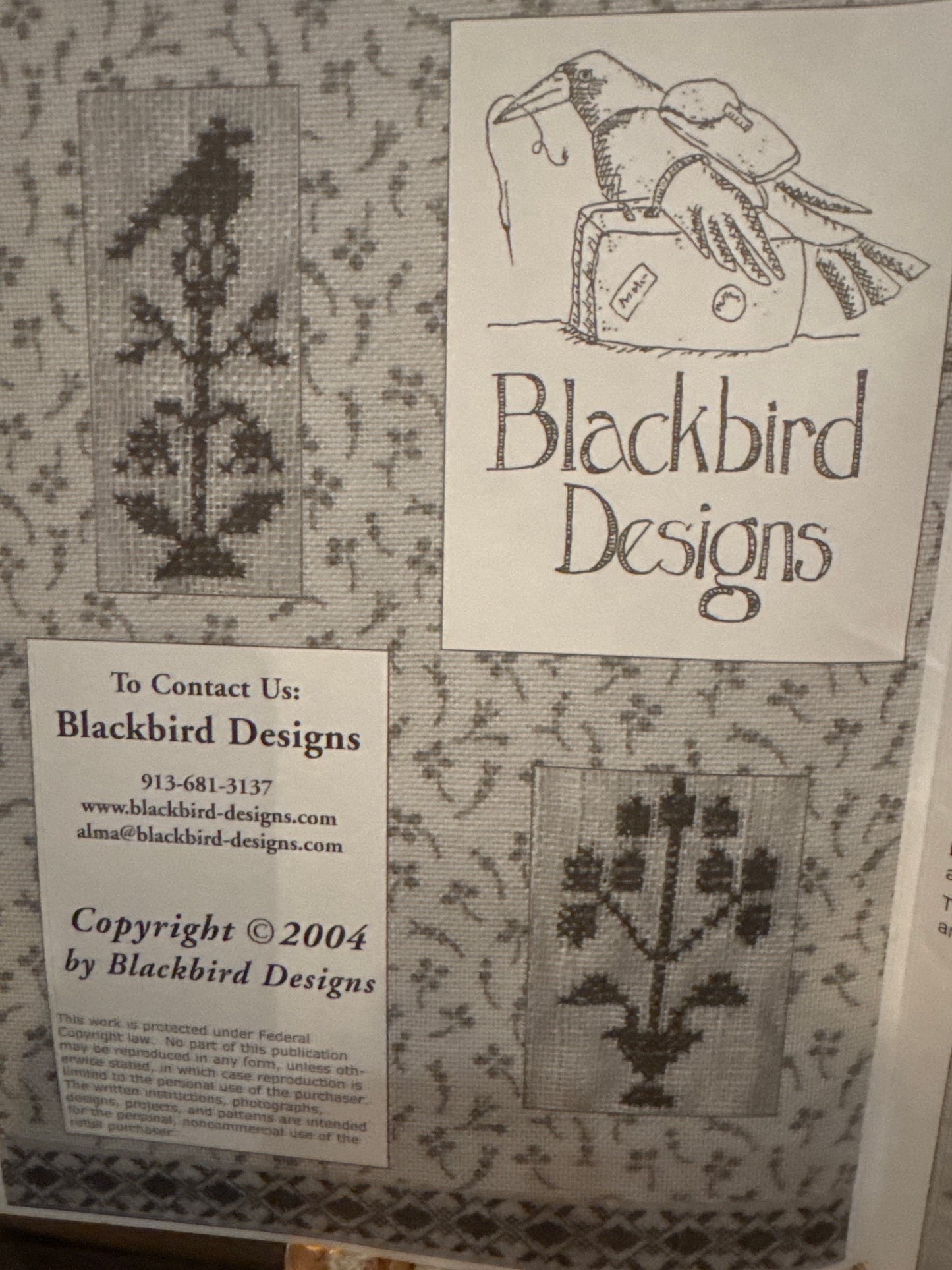 Blackbird Designs - Souvenirs of Summer - 6 Cross Stitch Patterns