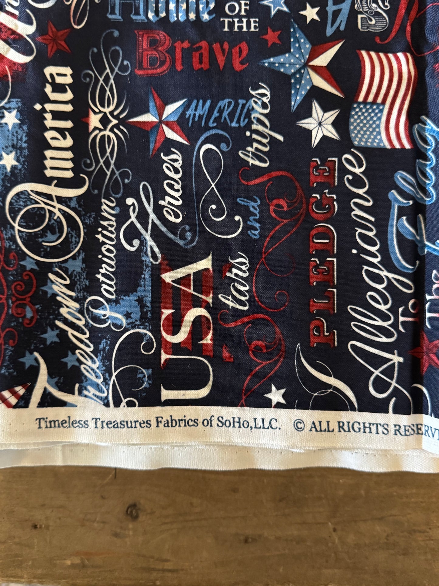 Timeless Treasures Fabrics - Patriotic Words