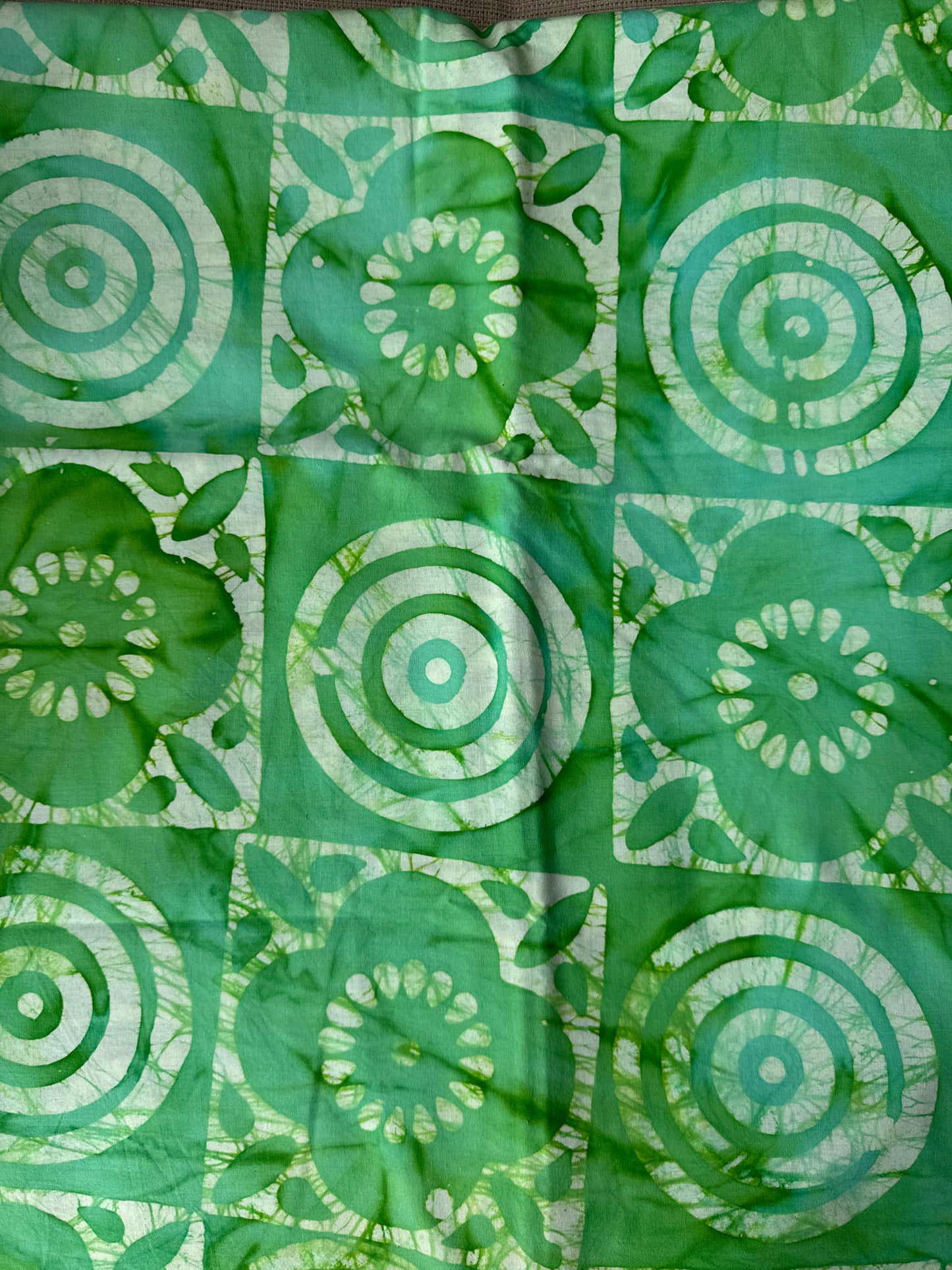 Batik - Flower and Bullseye Design