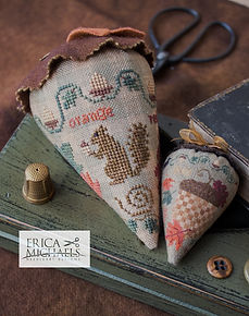 Erica Michaels - The Linen Berry Collection - Fall Bounty Berry - Cross Stitch Pattern