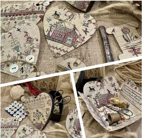 NeedleWorkPress - Haberdashery #2 Sampler Hearts - The Paper & Thread