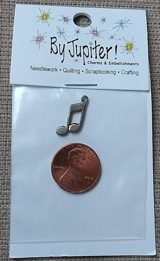 By Jupiter- Antique Silver Musical Note