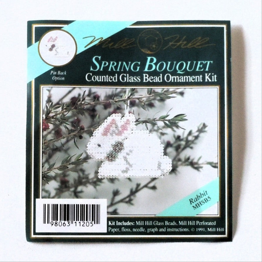 Mill Hill - Spring Bouquet - Counted Glass Bead Ornament Kit - Bunny MHSB5
