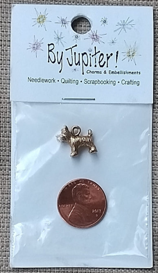 By Jupiter - Antique Gold Small Scottie